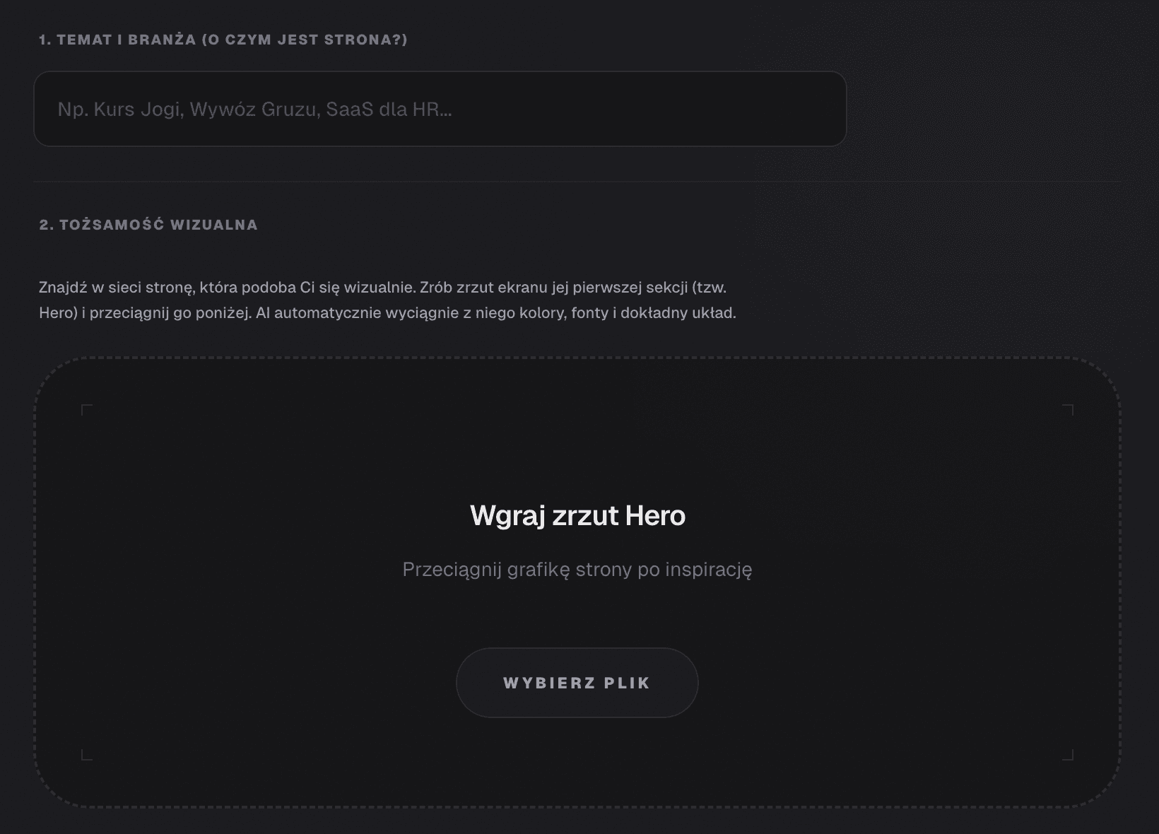 Wykorzystanie AI jako analityka stylu i projektanta strony